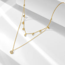 Dainty Layered Disc Necklace