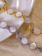 Mother of Pearl Link Bracelet Watch