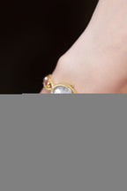 Oval Dial Multi-Gemstone Link Watch