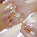 Elegant Floral Design Quartz Watch