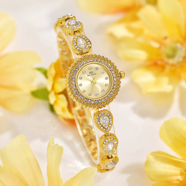 Mother of Pearl Teardrop Gemstone Watch