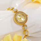 Mother of Pearl Teardrop Gemstone Watch