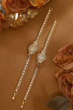 Crystal Flower Dial Link Bracelet Watch