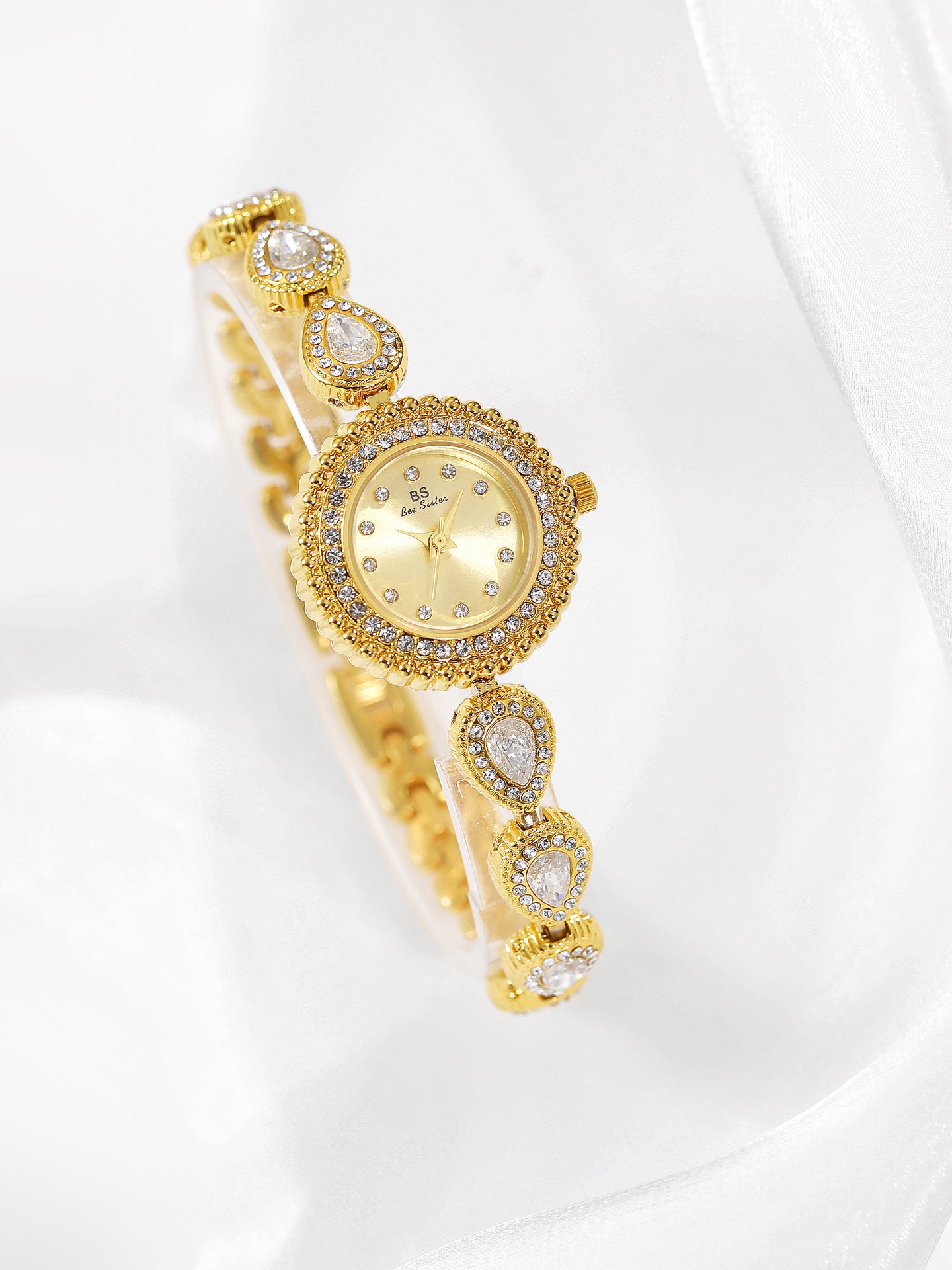 Mother of Pearl Teardrop Gemstone Watch