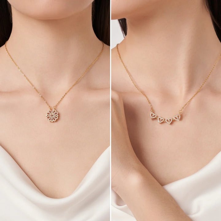 Silver Lucky Heart Necklace