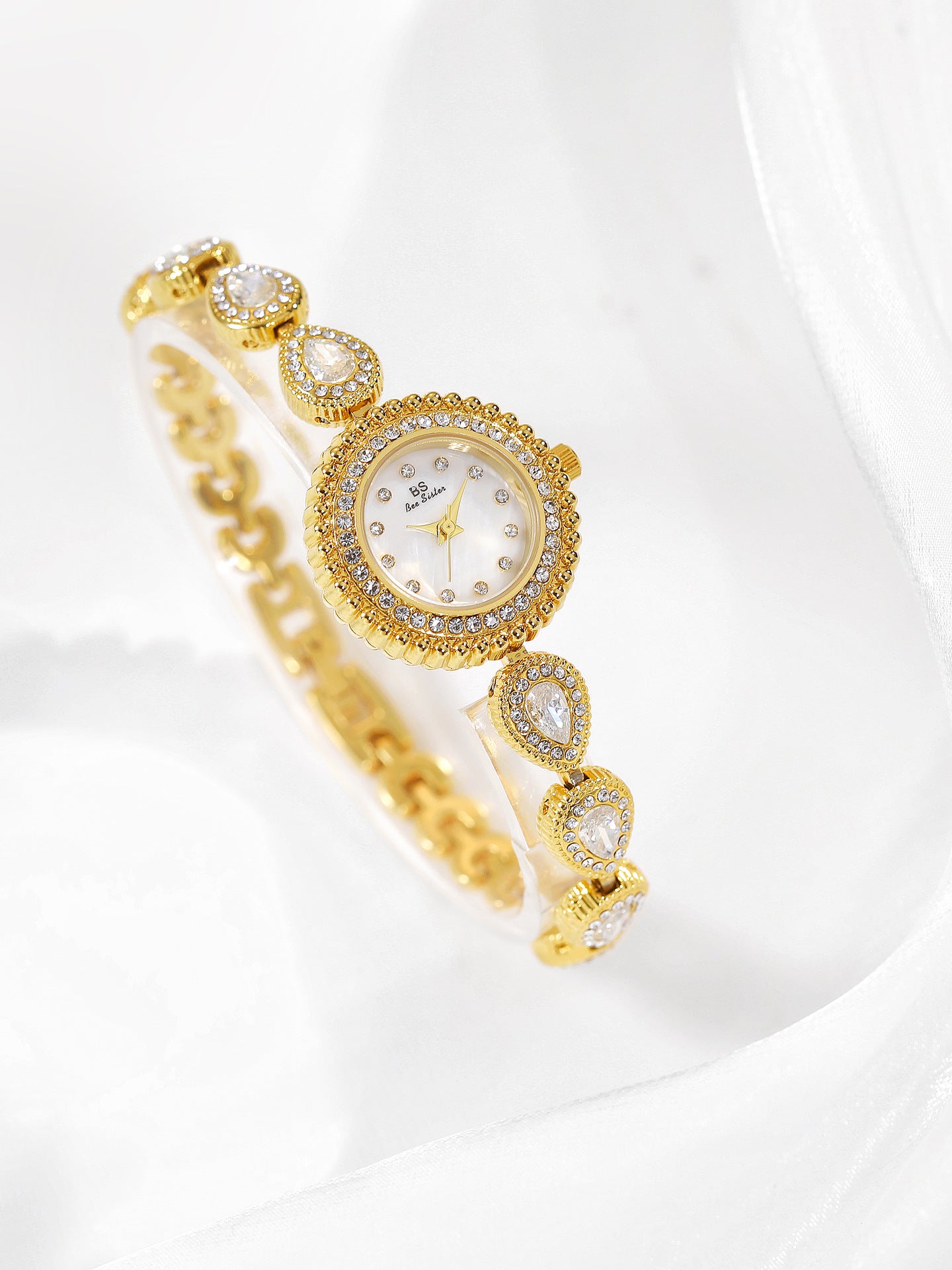 Mother of Pearl Teardrop Gemstone Watch