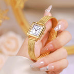 The Square Dial Mesh Bracelet Watch