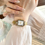 Square Roman Pattern Dial Bracelet Watch