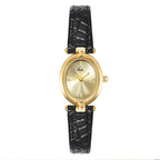 Oval Minimal Dial Classic Strap Watch