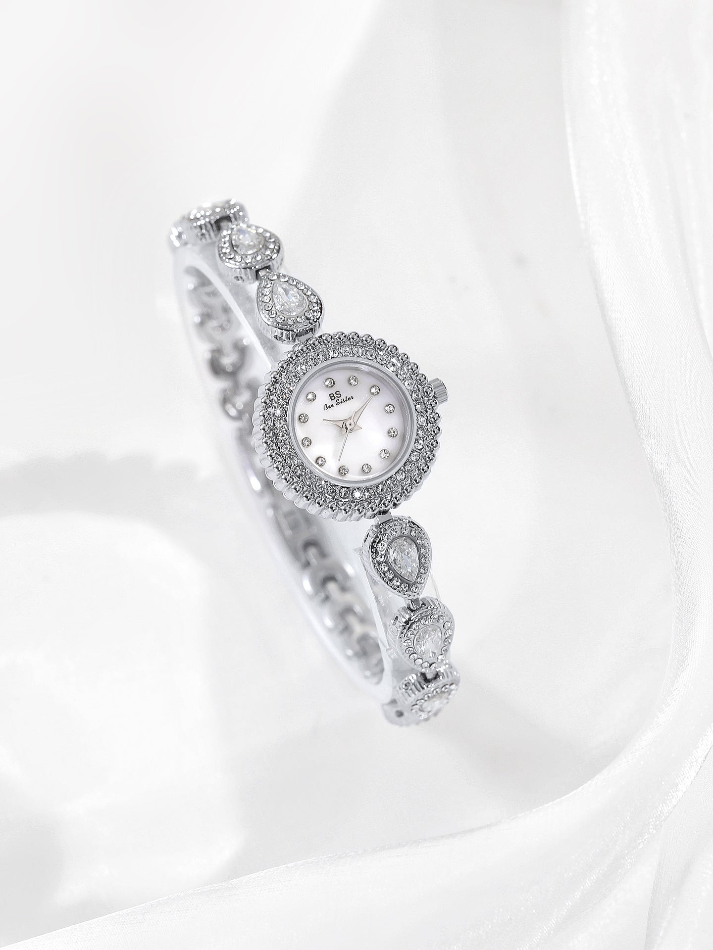 Mother of Pearl Teardrop Gemstone Watch