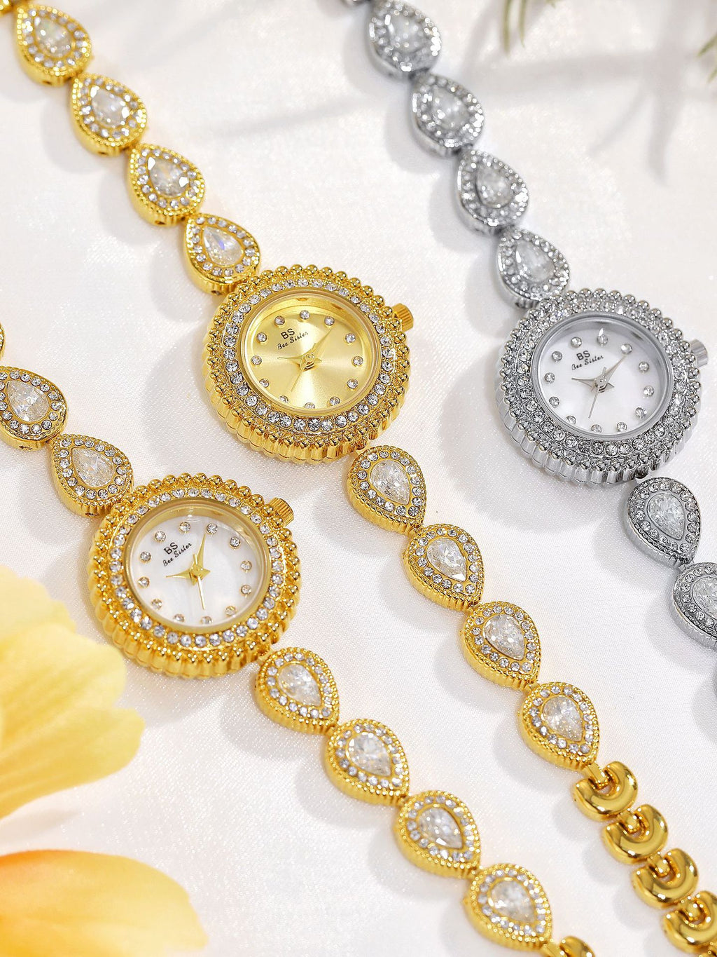 Mother of Pearl Teardrop Gemstone Watch