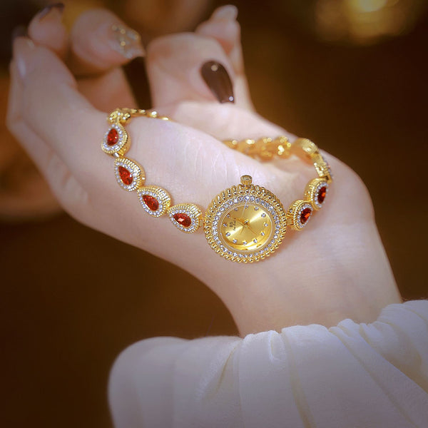 Mother of Pearl Teardrop Gemstone Watch