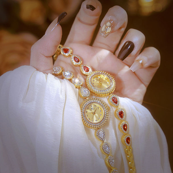 Mother of Pearl Teardrop Gemstone Watch