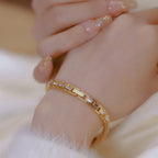Crystal Flower Dial Link Bracelet Watch