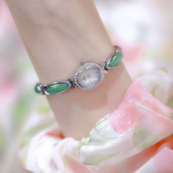 Tiger Eye Oval Watch