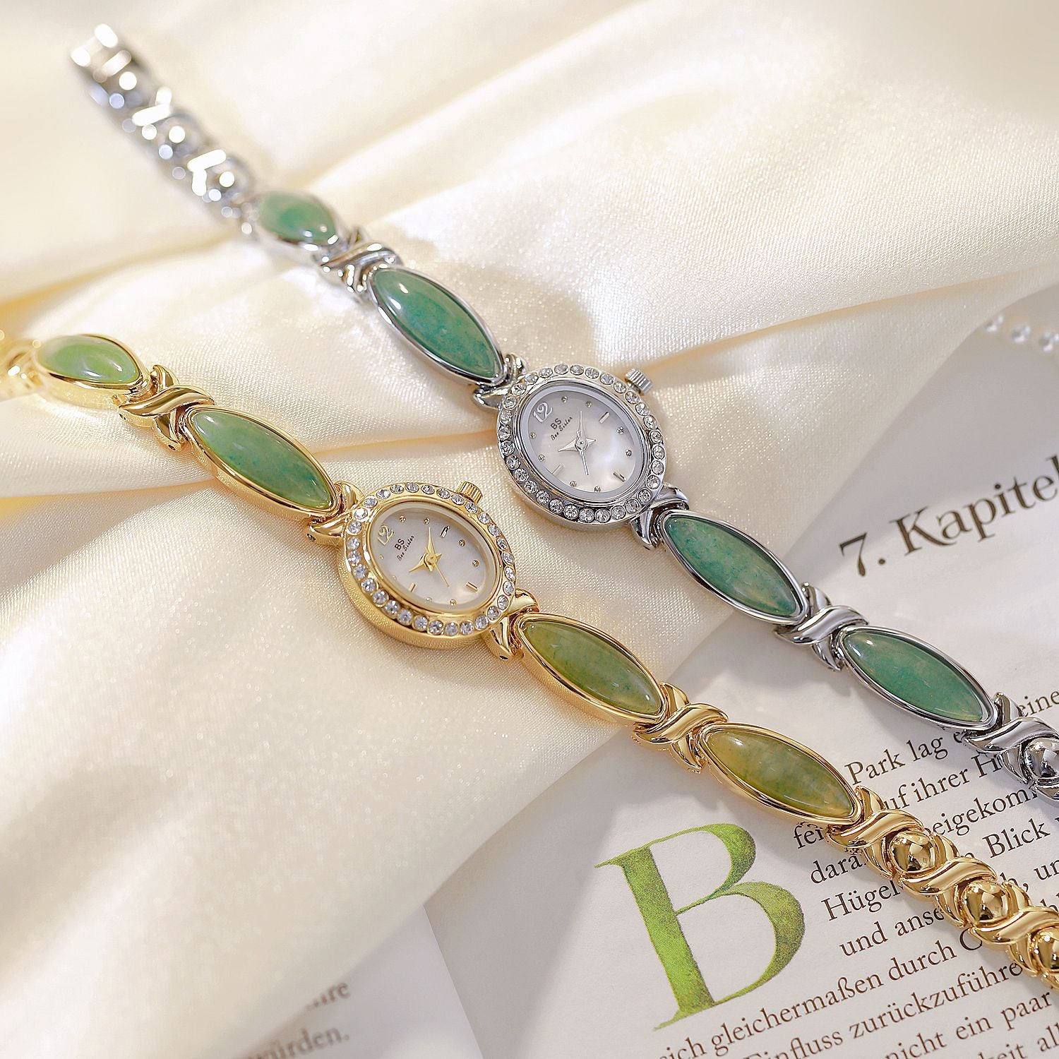 Tiger Eye Oval Watch