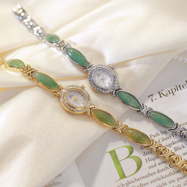 Tiger Eye Oval Watch