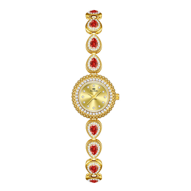 Mother of Pearl Teardrop Gemstone Watch