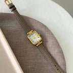 Square Roman Textured Dial Strap Watch