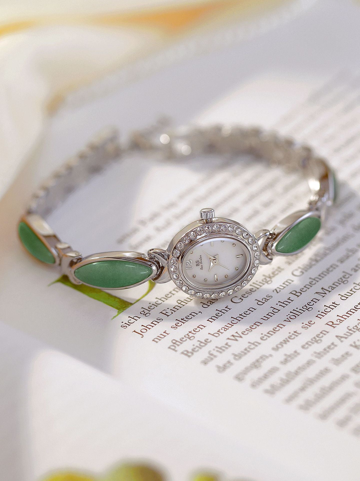 Tiger Eye Oval Watch