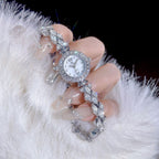 Luxury Quartz Watch with Crystal Embellishments