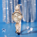 Round Minimal Dial Stone Link Watch