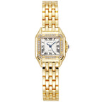 Gold Square Roman Dial Link Watch
