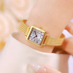 The Square Dial Mesh Bracelet Watch