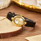 Oval Minimal Dial Classic Strap Watch