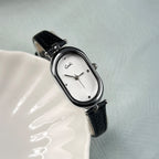 Oval Minimal Dial Slim Strap Watch