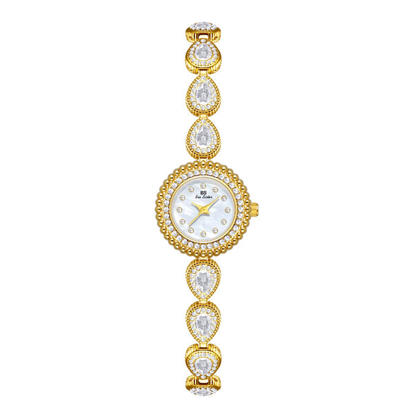 Mother of Pearl Teardrop Gemstone Watch