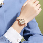 Round Minimal Dial Stone Link Watch