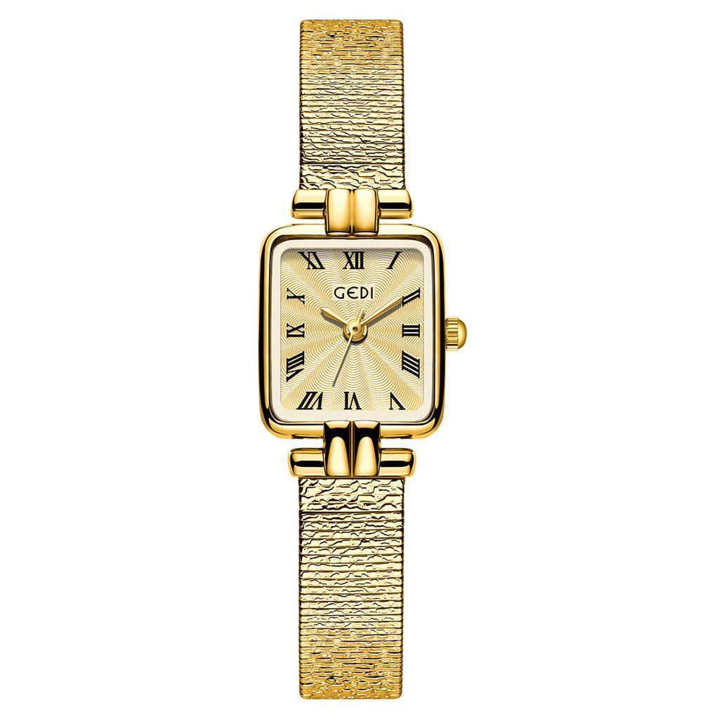 Square Roman Pattern Dial Bracelet Watch