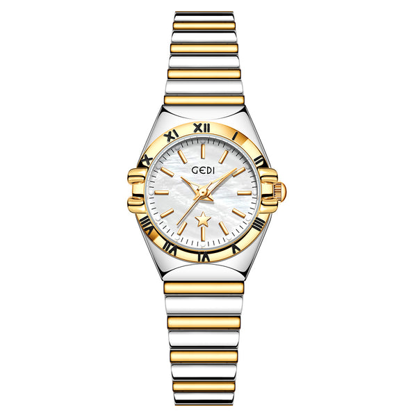 Fluted Bezel Roman Marker Bracelet Watch