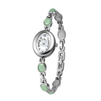 Sophisticated Oval Dial Stone Quartz Watch