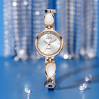 Round Minimal Dial Stone Link Watch
