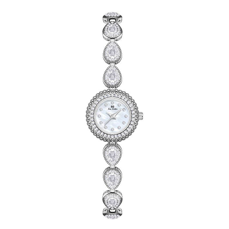 Mother of Pearl Teardrop Gemstone Watch