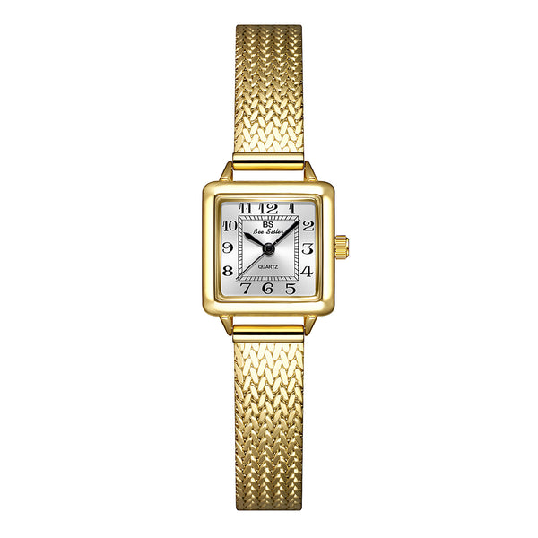The Square Dial Mesh Bracelet Watch