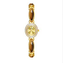 Tiger Eye Oval Watch
