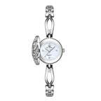 Floral Crystal Dial Link Watch