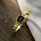 Geometric Bezel Minimal Link Bracelet Watch