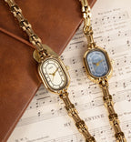 Oval Numeric Dial Link Bracelet Watch