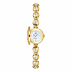 Crystal Accented Dial Link Bracelet Watch