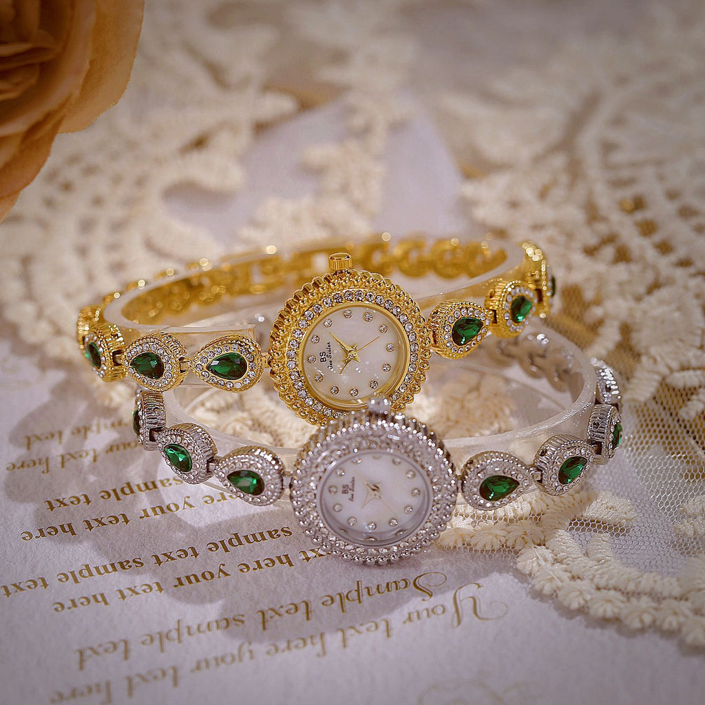 Mother of Pearl Teardrop Gemstone Watch