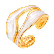 Oceana Wave Enamel Ring