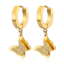 Butterflies Gold Earrings
