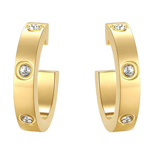 Aurora Crystal Hoop Earrings