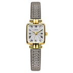 Square Roman Textured Dial Strap Watch