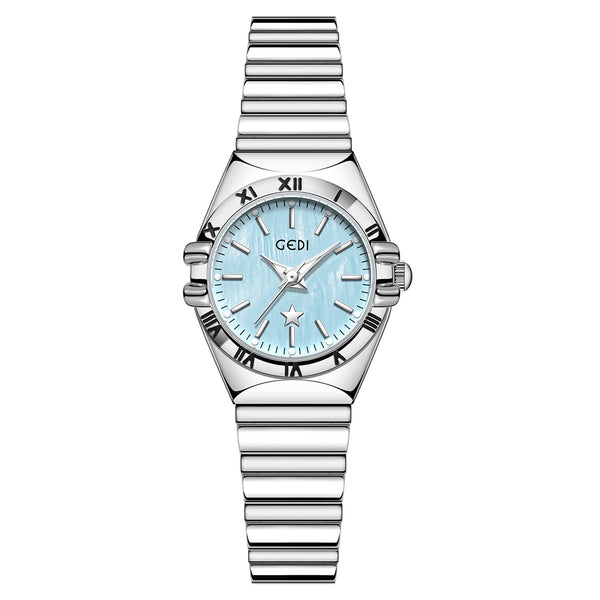 Fluted Bezel Roman Marker Bracelet Watch