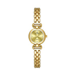 Round Crystal Dial Link Bracelet Watch
